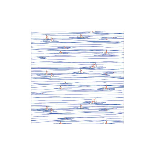 Kalila_Organics_muslin_swaddle_paddleboarder_artwork