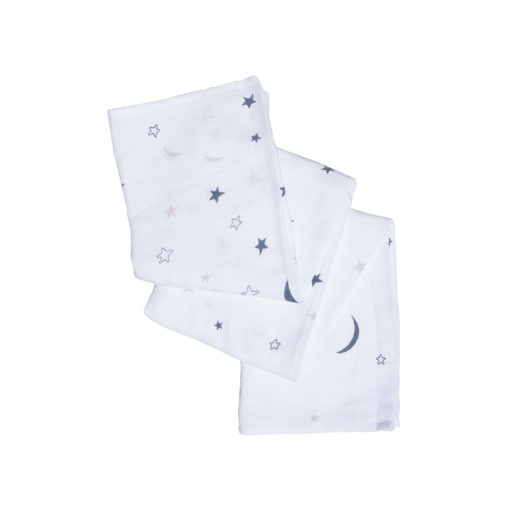 Kalila_Organics_Swaddle_White_Starry_Eyes